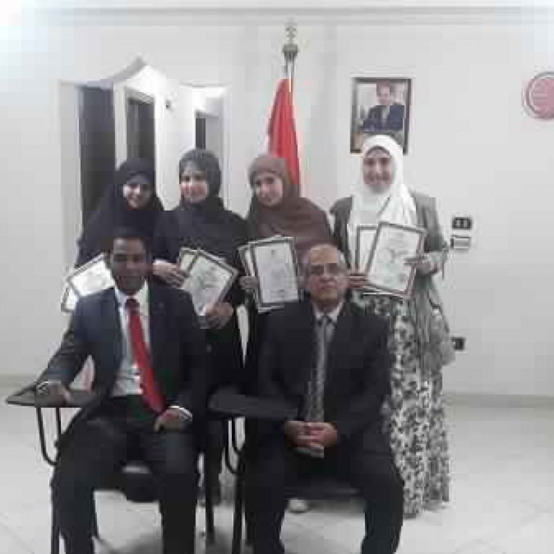 A group photo at the conclusion of the human resources program