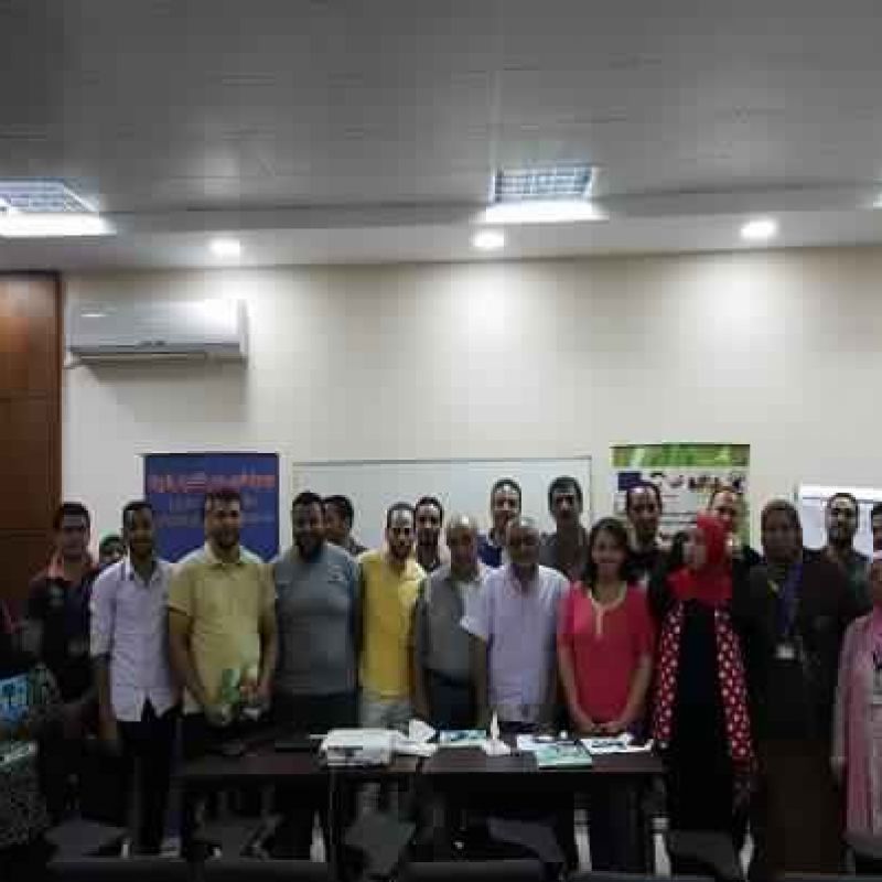 A group photo of participants from government employees at the conclusion of the training program