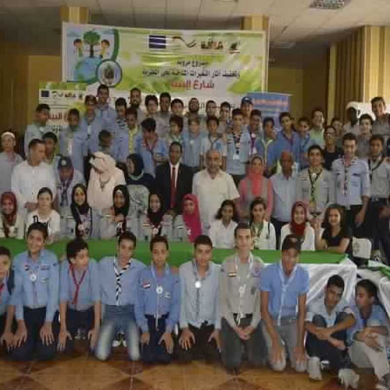 A group photo of youth at the end of the training program
