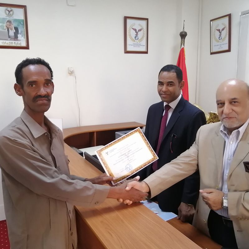 Photos of the participants during the training, the strategic management program