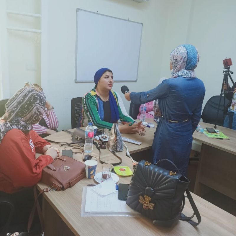 A photo during actual training as a presenter